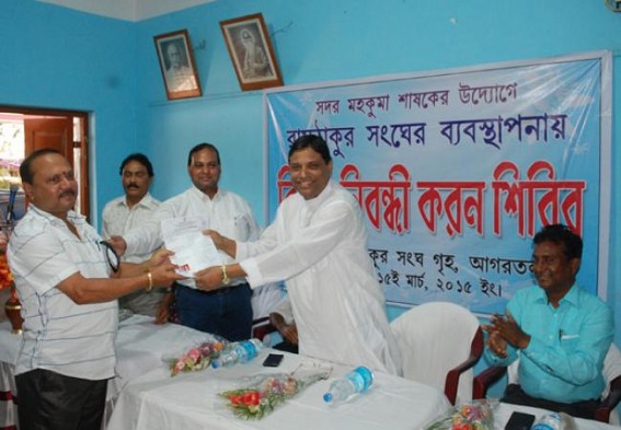 Ramthukur Sangha distributes Marriage Registration Certificate